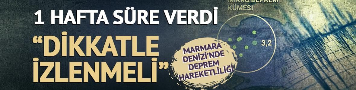 Marmara'daki deprem hareketliliğine dikkat çekti! Bir hafta süre verdi
