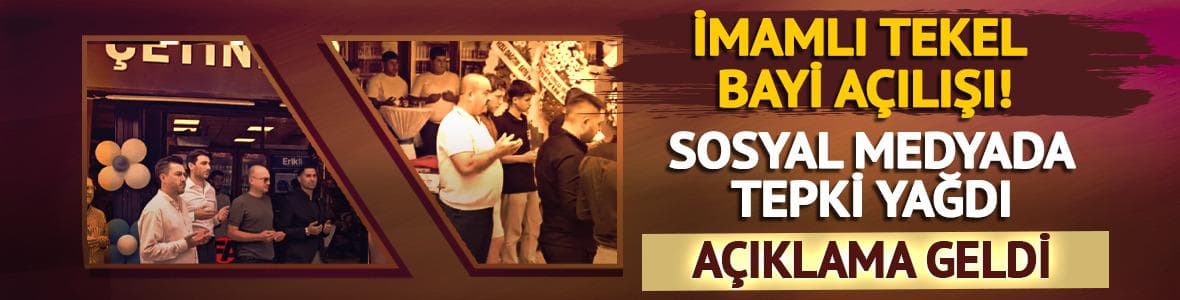 İmamlı tekel bayi açılışı! Tepkilere neden oldu