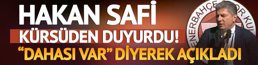 Kongre'de beklenen an geldi! Hakan Safi kürsüden bombaları patlattı!