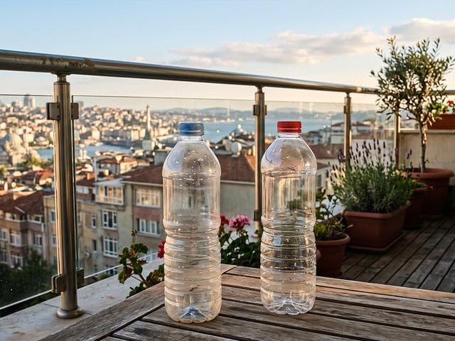 Balkonlara pet şişe bırakın çağrısı yapıldı!