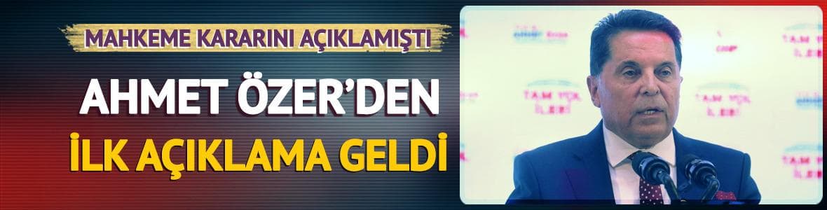 Göreve geri dönecek mi? Ahmet Özer'den ilk açıklama