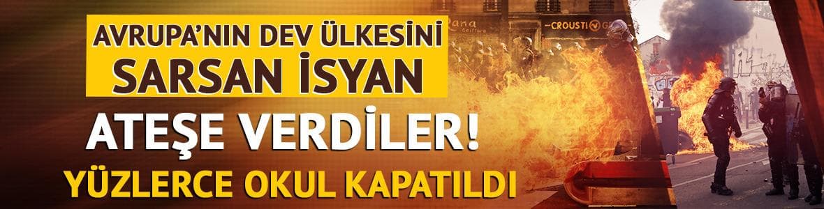 Avrupa'nın dev ülkesini sarsan isyan! Yüzlerce okulda eğitime ara