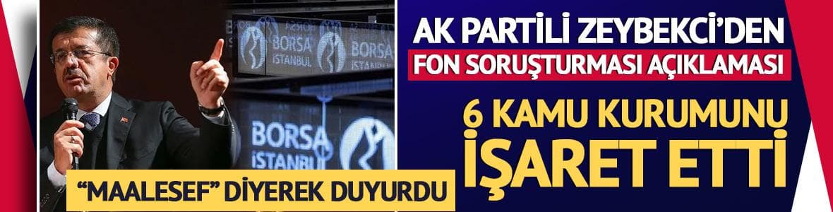 Fon soruşturması açıklaması! 'Maalesef' diyerek 6 kamu kurumunu işaret etti