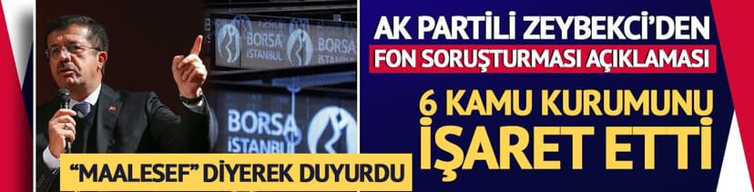 Fon soruşturması açıklaması! 'Maalesef' diyerek 6 kamu kurumunu işaret etti